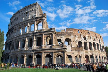 vista del colosseo